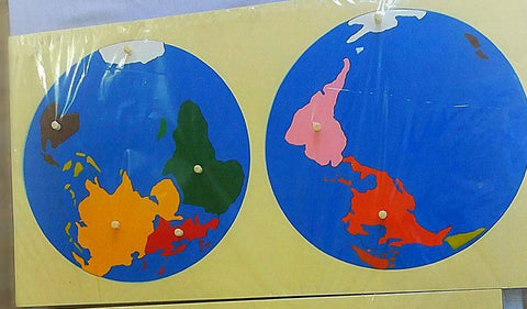 Puzzle Map of World-Continents-Karachi Montessori Store