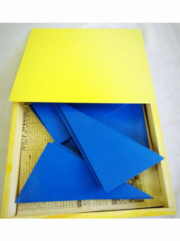 Blue Constructive Triangles-Karachi Montessori Store