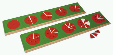METAL INSETS IN FRACTION -With Stand-Karachi Montessori Store